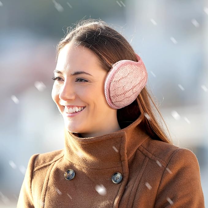 Unisex Foldable Knit Ear Warmers Set of 4 – BundleMuffs