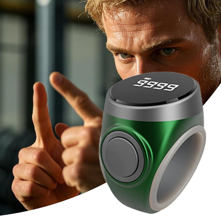 Anillo contador digital recargable de 4 dígitos para dedo – Calmero