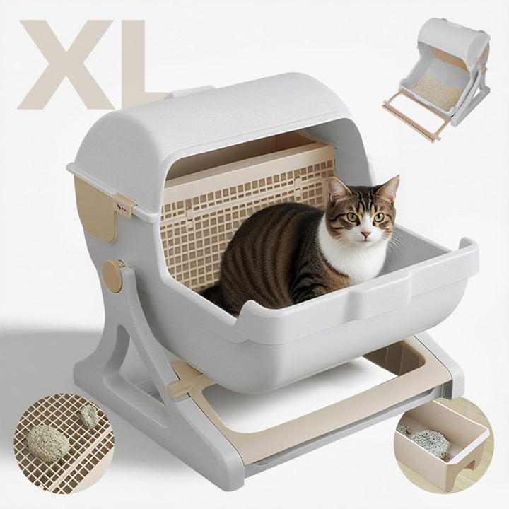 Automatic Odorless Litter Box with Open-Top Design – Felvora