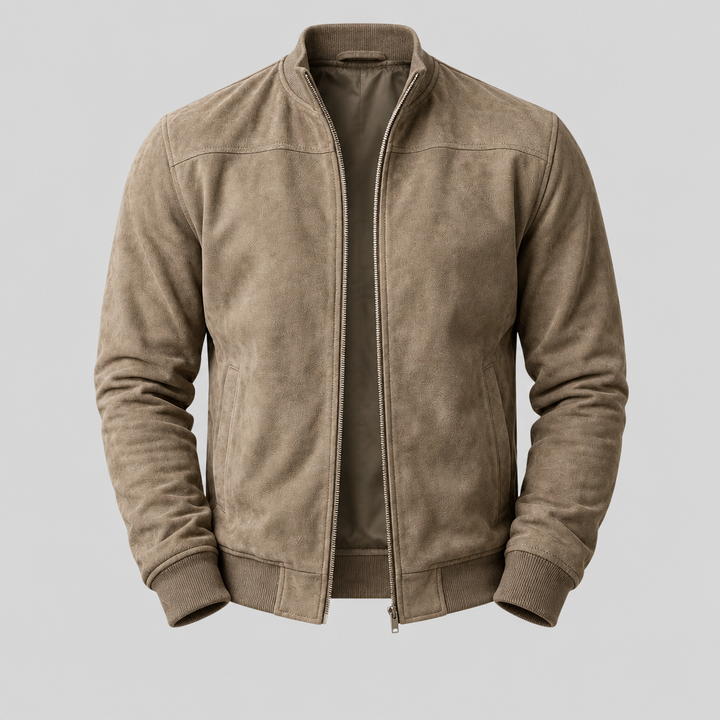 Blouson aviateur en daim pour homme au quotidien