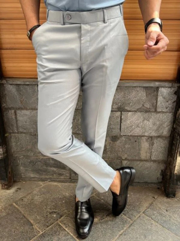 Slim Fit Formal Men's Trousers – Milan