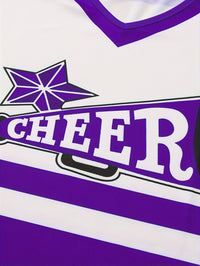 Paarse Cheerleader Set Kind – Sparkzi