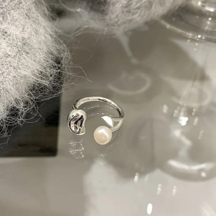 Pearl Bean Adjustable Ring - Elin
