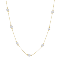 Timeless Gold Pearl Necklace - Serena