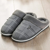 Sammy Jackson™ Check Instappers | Fluweelzachte geruite pantoffels