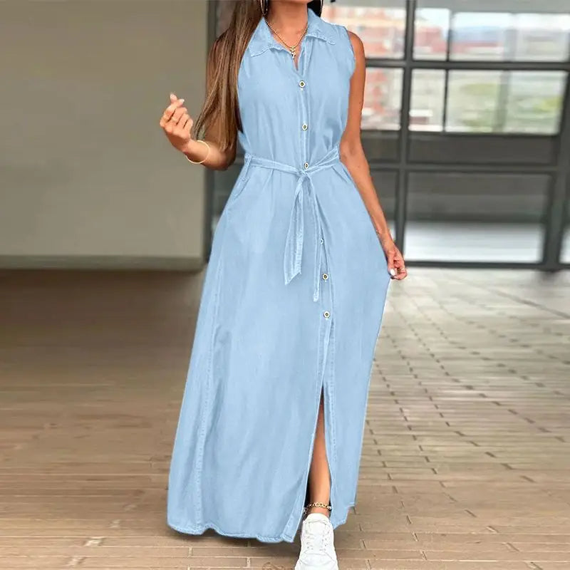 Sammy Jackson™ Melissa Plus-Size Denim Dress | Stylish & Casual