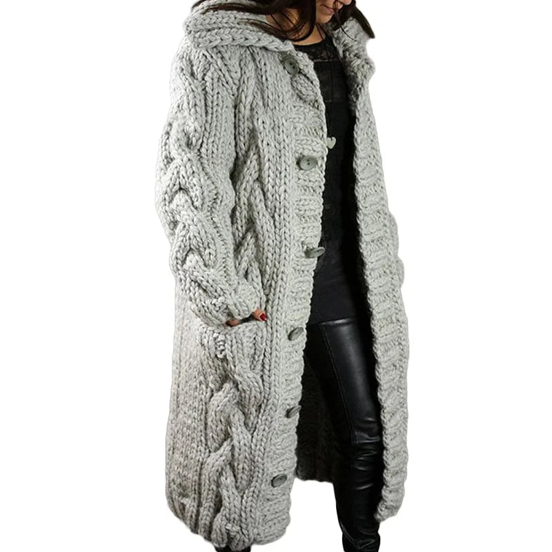 Comfortable Thick Knitted Cardigan - Emma
