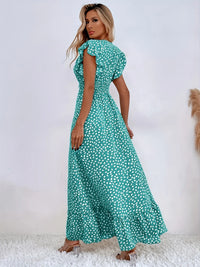 Sukienka Flora Print Ruches | Stylowa i Modna