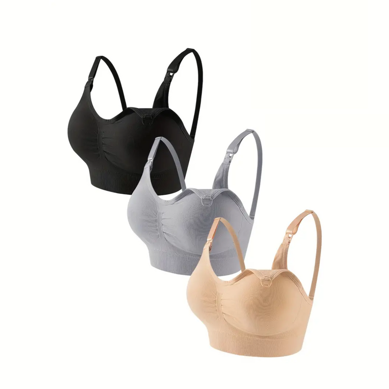 Comfortable Nursing Bra (Set of 3) – NurtureFit