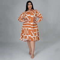 Sammy Jackson™ Georgia Plus-Size Jurk | Casual & Uniek