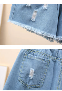 Sammy Jackson™ Nienke Jeansy Plus Size Krótkie | Codzienne i Stylowe