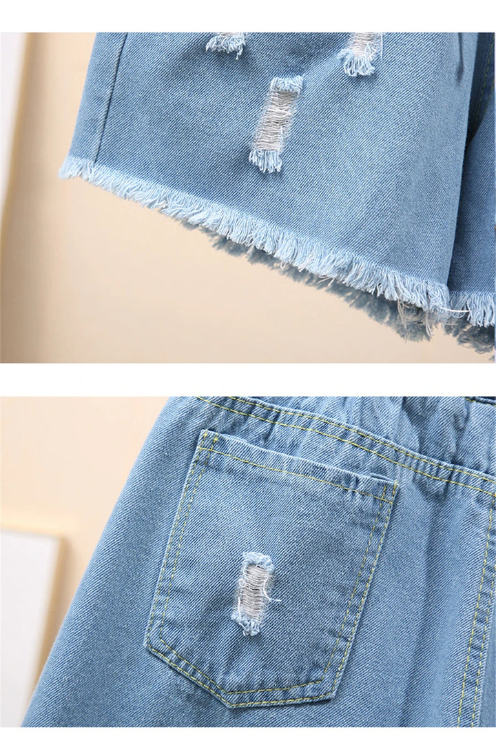 Sammy Jackson™ Nienke Jeansy Plus Size Krótkie | Codzienne i Stylowe