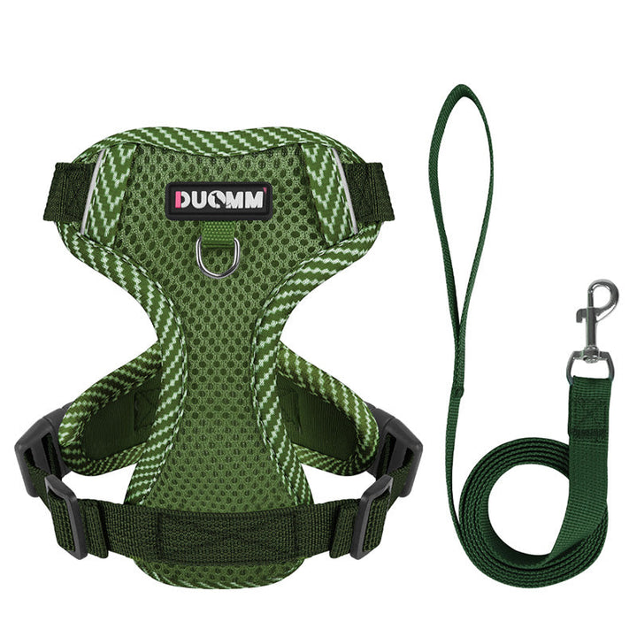 Reflecterende Tuig en Riem Set voor Kleine Honden - AirFlex