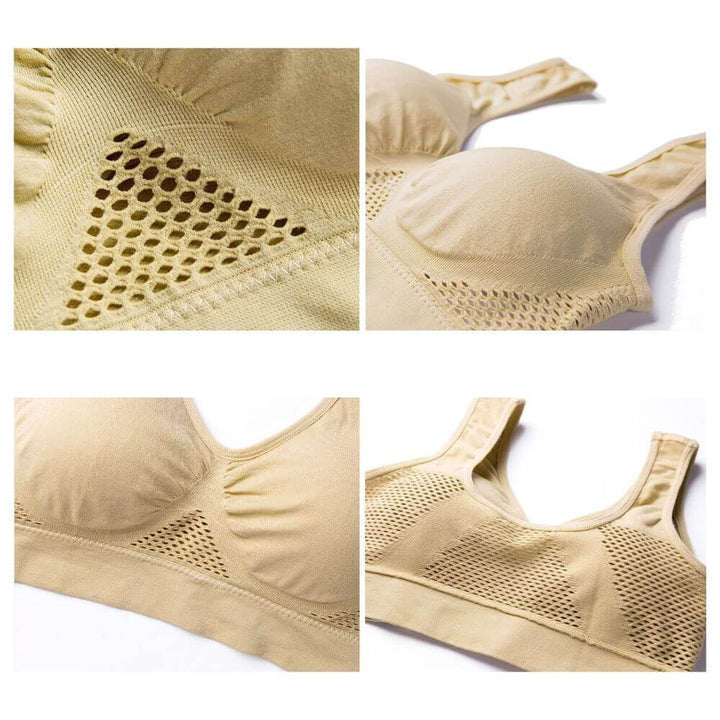 Breathable Mesh Sports Bra - Sofia