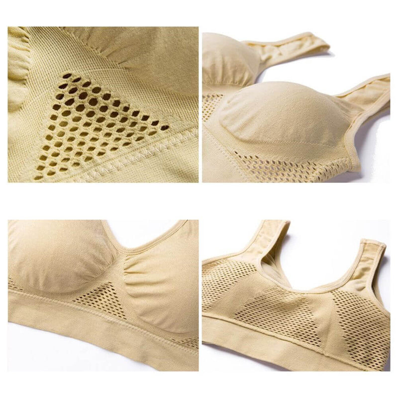 Breathable Mesh Sports Bra - Sofia