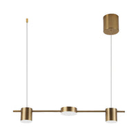 Nowoczesna aluminiowa lampa wisząca - AuraDrum