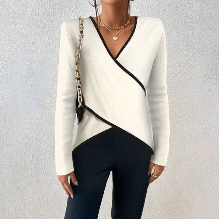 Women's Wrap Sweater with V-Neck – Lorena
