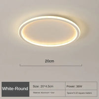 Scandinavian Round Ceiling Lamp - AuroraSphere