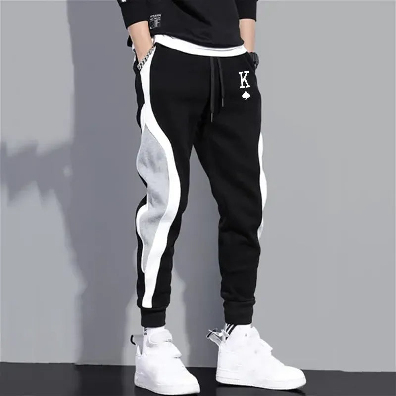Sammy Jackson™ Spade K Vibes Jogging Pants | Urban match black and gray pants