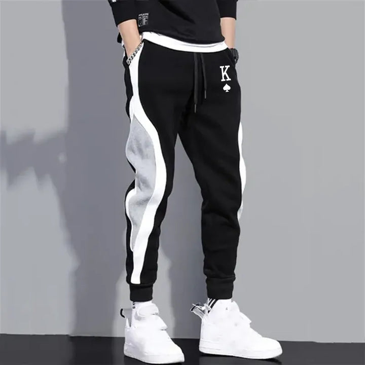 Sammy Jackson™ Spade K Vibes Jogging Pants | Urban match black and gray pants