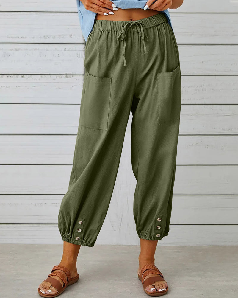 High-Waisted Women's Pants - Olivia