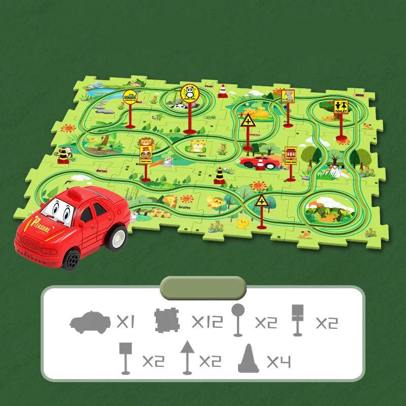 Educational Vehicle Puzzle Set - CleverKids