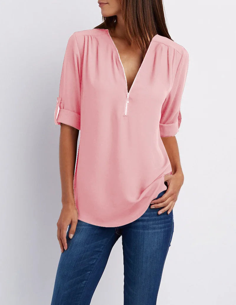 Sammy Jackson™ Lieve Plus-Size Blouse | Casual & Stijlvol