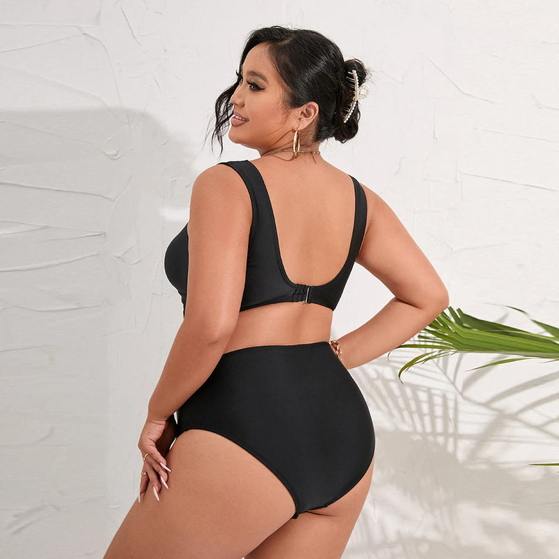 Sammy Jackson™ Sandy Midnight Plus-Size Bikini | Flatterend & Stijlvol