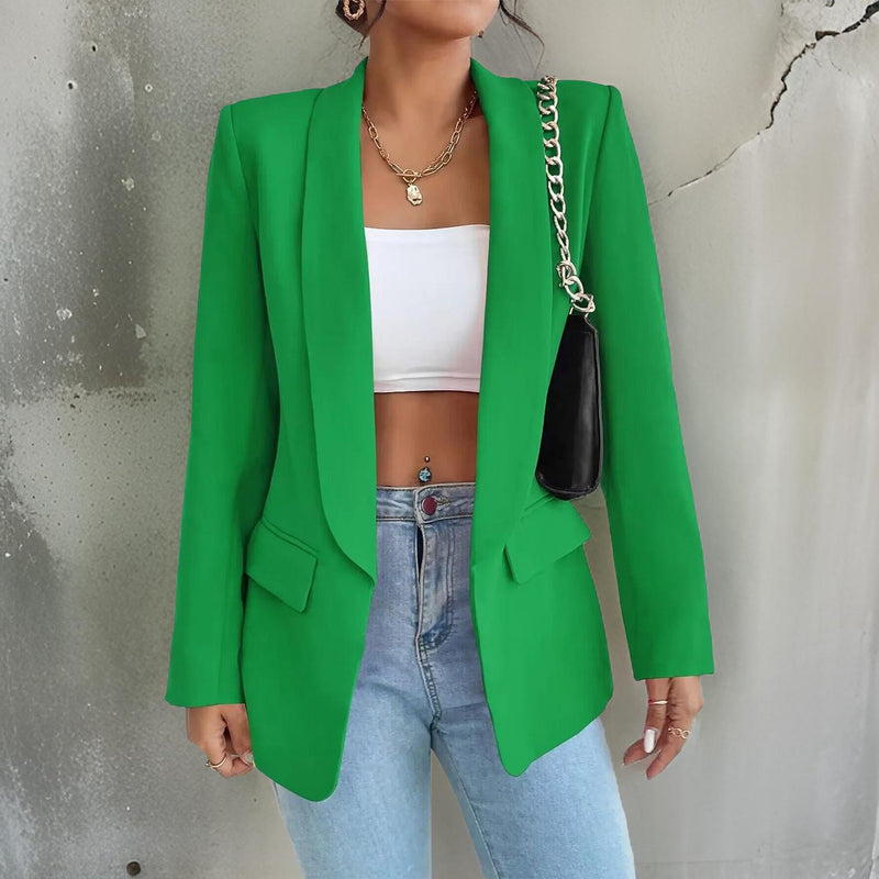 Stijlvolle Damesblazer van Polyester-Katoen - SophieBlaze
