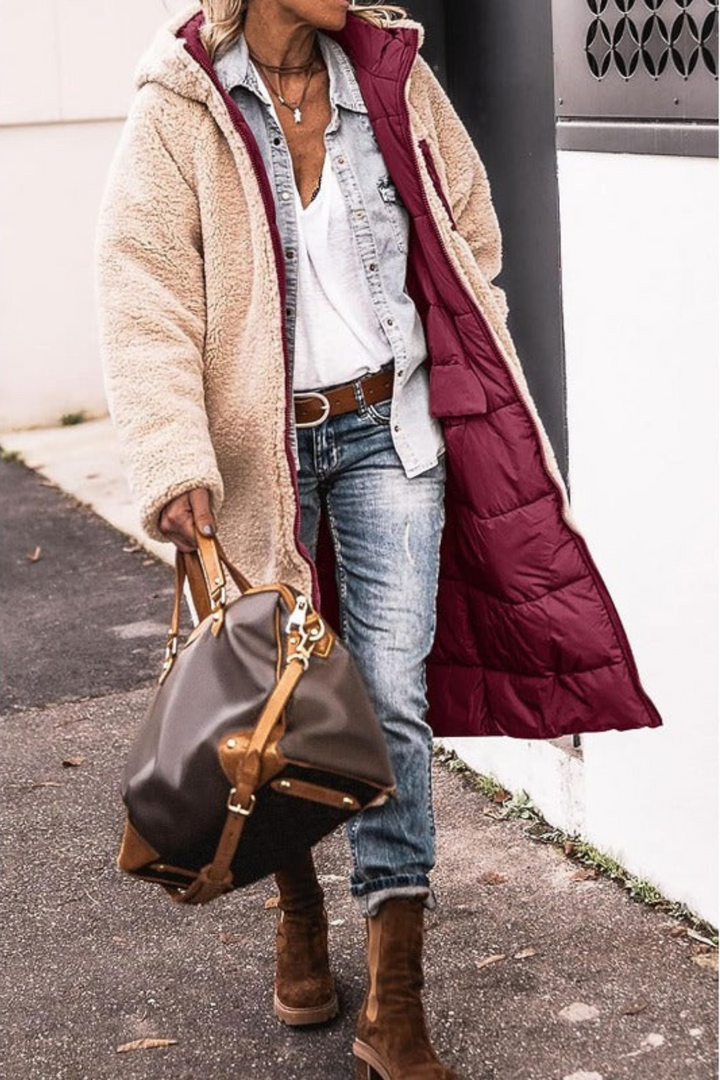 Trendy Reversible Women's Winter Coat - Sofia