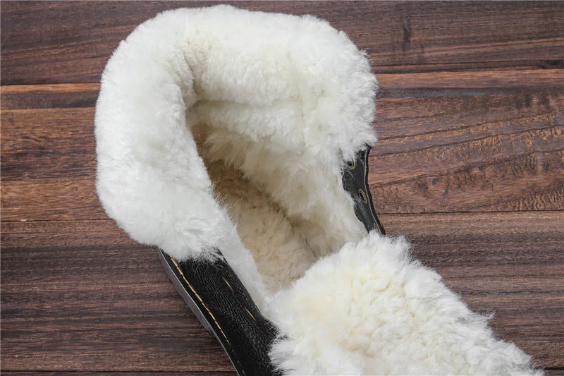 Sammy Jackson™ Leren Winterlaarzen | Met heerlijk warme wollen voering