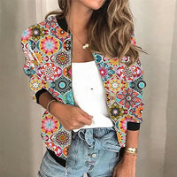Trendy Printed Women's Zip Jacket - Faye