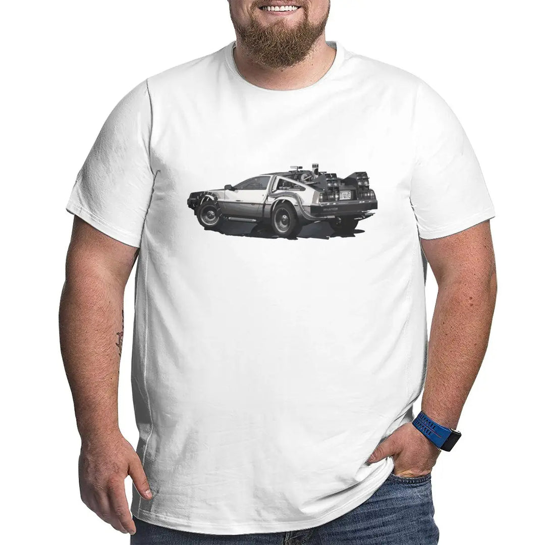 Sammy Jackson™ Back To The Future Delorean T-Shirt | Plus size T-shirt