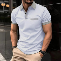 Sammy Jackson™ Boris Polo w Dużym Rozmiarze | W Paski i Stylowy