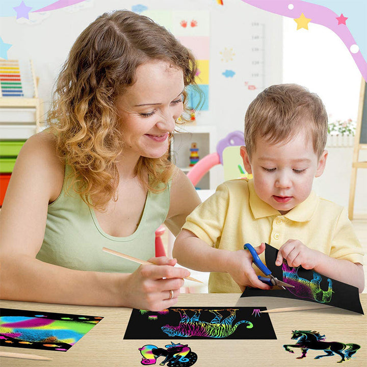 Scratch Card Set with Magical Rainbow Colors - ColorBurst