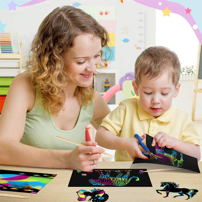 Scratch Card Set with Magical Rainbow Colors - ColorBurst