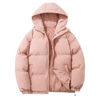 Padded men's puffer jacket with hood – Elias
