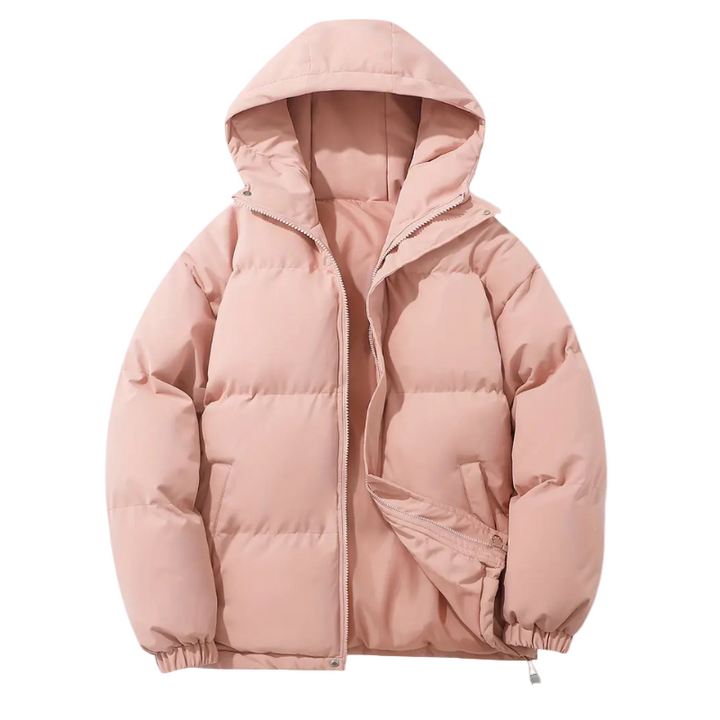 Padded men's puffer jacket with hood – Elias