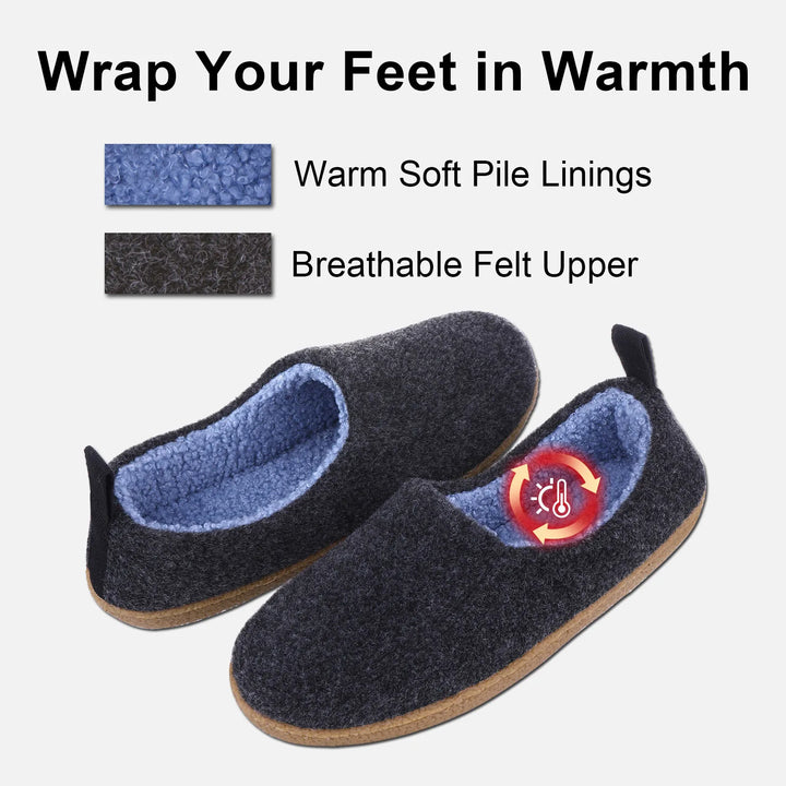 Sammy Jackson™ Vilt Pantoffels | Supercomfy sloffen voor elk moment