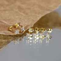Delicate Flower Stud Earrings - Sophie