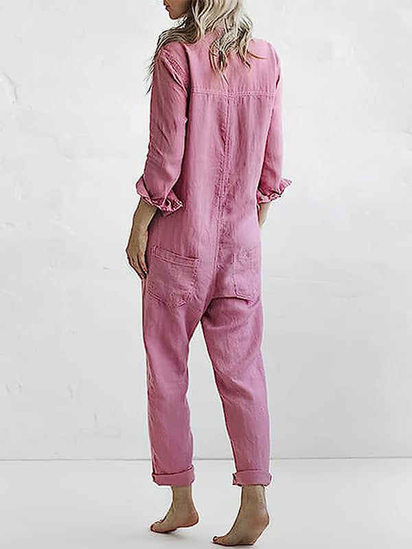 Casual Jumpsuit – Liv | 100% Katoen, Met Handige Zakken