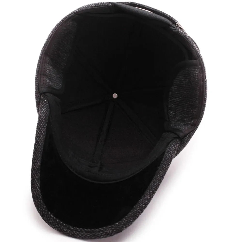 Sammy Jackson™ Classic Winterpet | Nostalgiczna wełniana czapka z napami