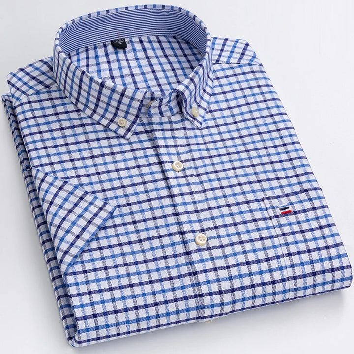 Sammy Jackson™ Stan Plus Size Overhemd | Geruit & Trendy