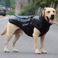 Reflective Dog Jacket with Harness - GlowPaw™