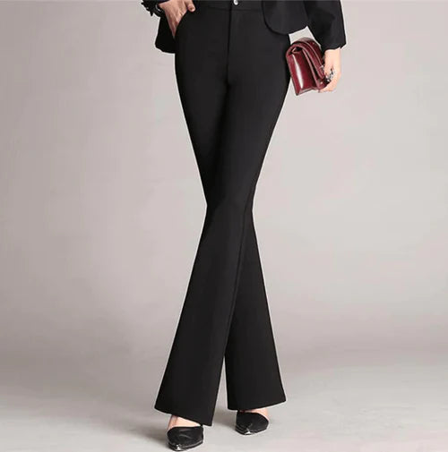 Slim Flared High Waist Pants – Mila