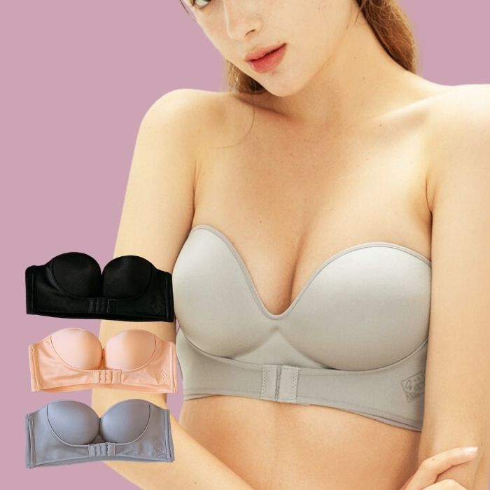 Strapless push-up bra with lift effect – Elina