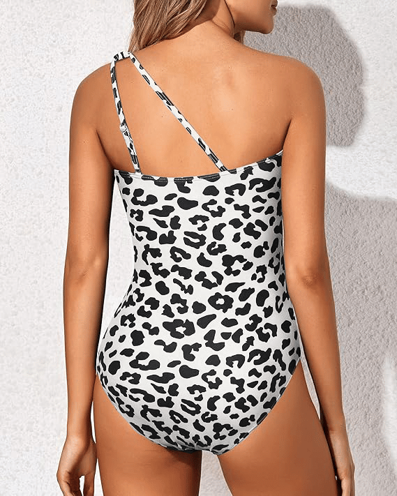 Dames Badpak met One-Shoulder Ontwerp en Buikcontrole – Valeria
