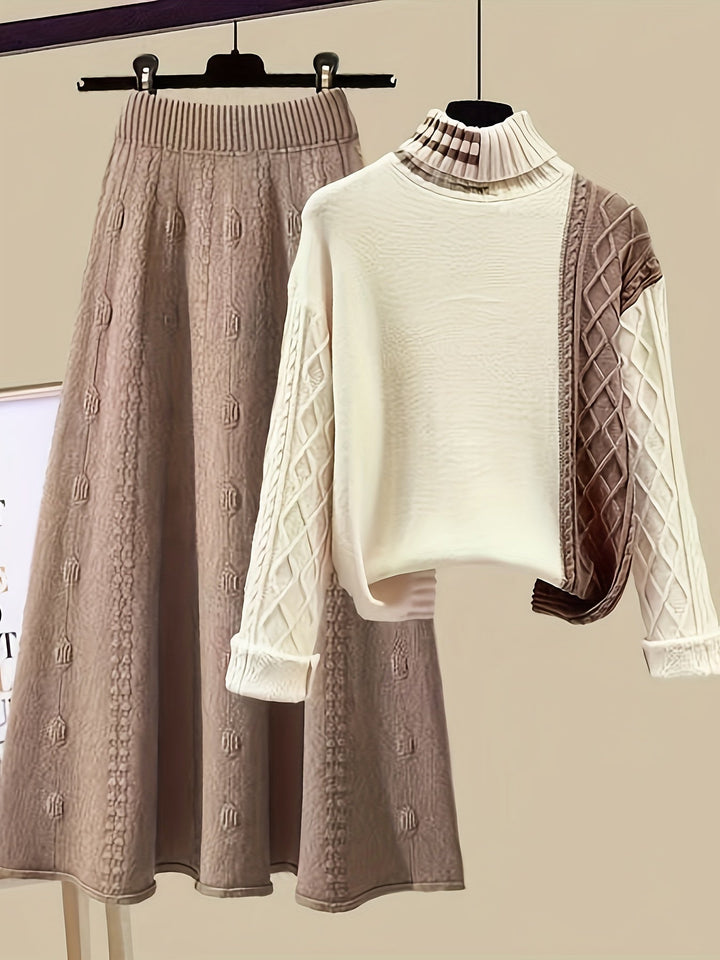 Knitted Sweater and Skirt Set - Lorelei