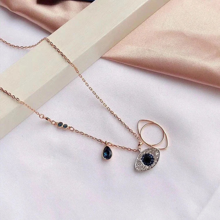 Evil Eye Necklace and Bracelet Set - Amira