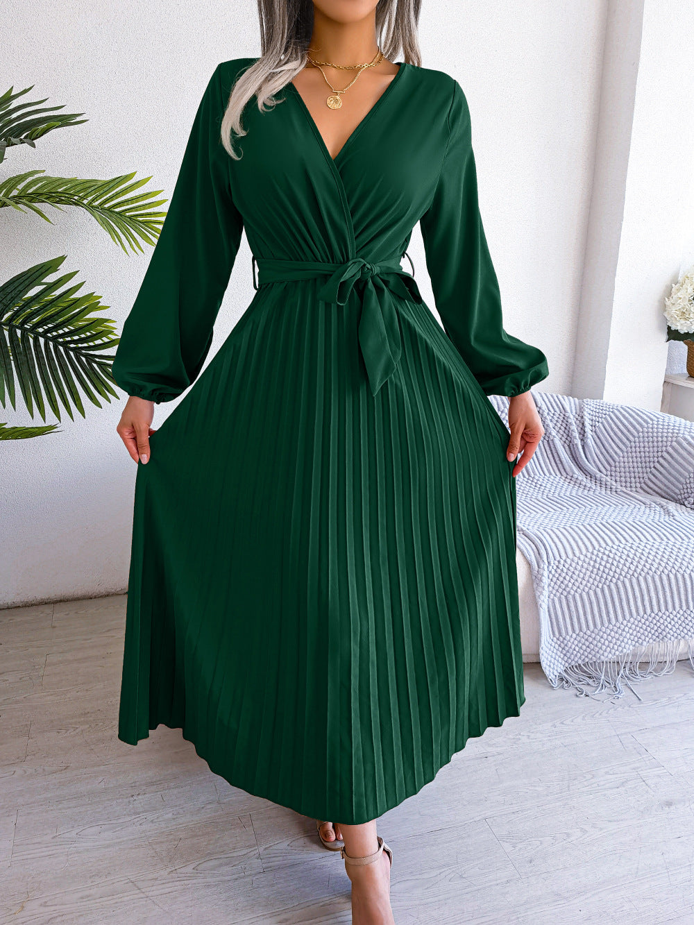 Trendy Maxi Dress with Wrap Look - Celina